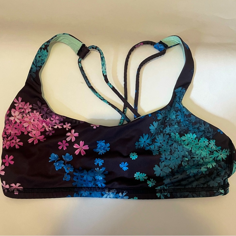 Lululemon 8 Colorful Floral Sports Bra